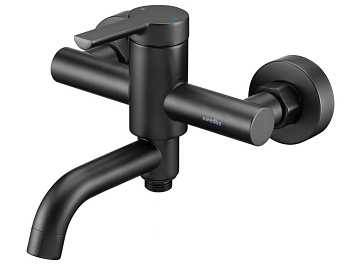 Смеситель для ванны Swedbe Diana , однорычажный черный мат.